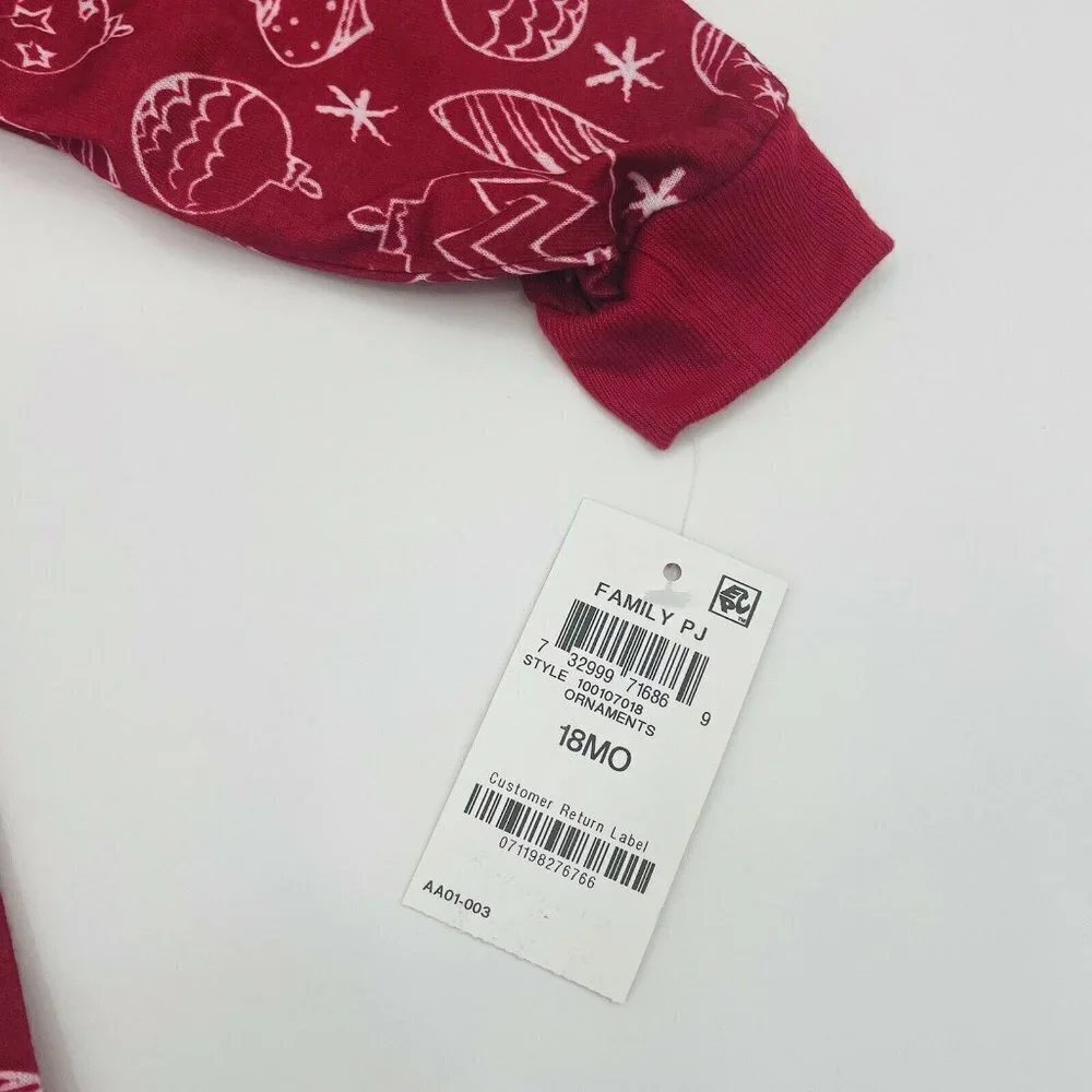 Macys Family 18 Months Ornament Print‎ Pajamas 148
